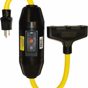 TOWER Inline GFCI Cord Set: 2' Cord, 20A, 125V 30396501-08