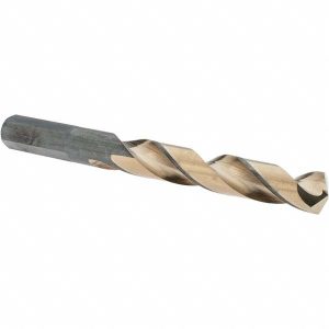 BARNES DISTRIBUTION Mechanics Drill Bit: 1/2" Dia, 135 &deg; Point, High Speed Steel, Weldon Shank, Split Point D20928