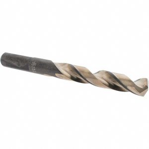 BARNES DISTRIBUTION Mechanics Drill Bit: 13/32" Dia, 135 &deg; Point, High Speed Steel, Weldon Shank, Split Point D20922