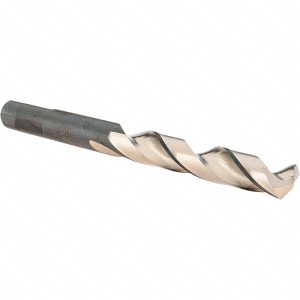 BARNES DISTRIBUTION Mechanics Drill Bit: 21/64" Dia, 135 &deg; Point, High Speed Steel, Weldon Shank, Split Point D20917