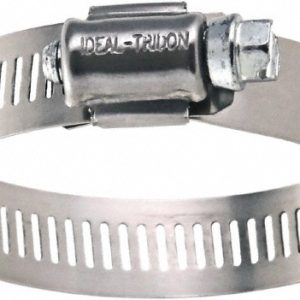IDEAL TRIDON Worm Gear Clamp: SAE 10, 1/2 to 1-1/16" Dia, Stainless Steel Band 5010051