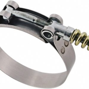 IDEAL TRIDON T-Bolt Spring Loaded Clamp: 4.25 to 4.563" Hose, 3/4" Wide, Stainless Steel 300300425051