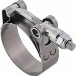 IDEAL TRIDON T-Bolt Hose Clamp: 2.75 to 3.06" Hose, 3/4" Wide, Stainless Steel 300100275051