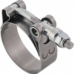 IDEAL TRIDON T-Bolt Hose Clamp: 3.63 to 3.94" Hose, 3/4" Wide, Stainless Steel 300110363051