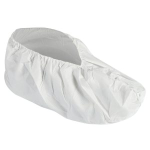 KLEENGUARD Shoe Cover: Non Chemical-Resistant, Film Laminate, White 44494