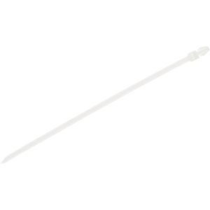 PANDUIT Cable Tie: 7.9" Long, Natural, Nylon, Mountable PLP2S-C
