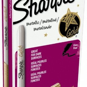 SHARPIE Permanent Marker: Metallic Gold, AP Non-Toxic, Fine Tip 1823887