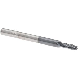 ACCUPRO Ball End Mill: 0.0900" Dia, 0.2700" LOC, 4 Flute, Solid Carbide 12464232