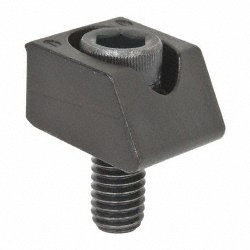MITEE-BITE 3/8-16 Screw Thread, 1" Wide x 1/4" High, Serrated Steel Standard Style Screw Mount Toe Clamp 26070