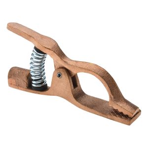 TECHNIWELD USA 1 Inch Jaw Opening, 3-1/2 Inch Jaw Depth, 300 Amp Rating, Copper Alloy Flat Jaw Welding Ground Clamp GCL300