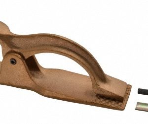 TECHNIWELD USA 1-1/2 Inch Jaw Opening, 3-1/4 Inch Jaw Depth, 500 Amp Rating, Copper Alloy Flat Jaw Welding Ground Clamp GCL500