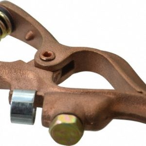 TECHNIWELD USA 1 Inch Jaw Opening, 3 Inch Jaw Depth, 200 Amp Rating, Copper Welding Ground Clamp GCT200