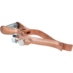 TECHNIWELD USA 2 Inch Jaw Opening, 5-1/4 Inch Jaw Depth, 500 Amp Rating, Copper Welding Ground Clamp GCT500