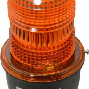 FEDERAL SIGNAL CORP Low Profile Mini Strobe Light: Amber, Pipe Mount, 120VAC LP3P-120A