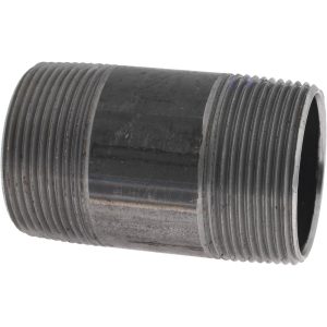 VALUE COLLECTION Black Pipe Nipple: 1-1/2" Dia x 3" Long, Schedule 40 NB08030