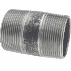 B&K MUELLER Black Pipe Nipple: 2-1/2" Dia x 4" Long, Schedule 40 589-040BC