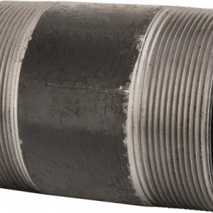 B&K MUELLER Black Pipe Nipple: 4" Dia x 6" Long, Schedule 40 591-060BC
