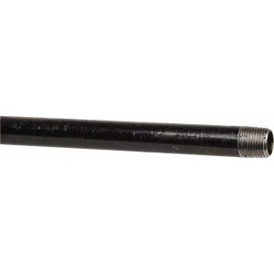 B&K MUELLER Black Pipe Nipple: 1/2" Dia x 72" Long, Schedule 40 583-720HC