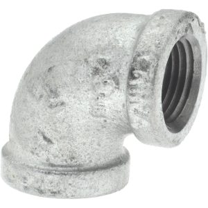VALUE COLLECTION Malleable Iron Pipe 90 &deg; Elbow: 1/2" Fitting MSC-62146733