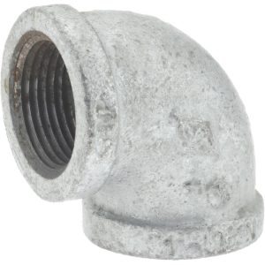 VALUE COLLECTION Malleable Iron Pipe 90 &deg; Elbow: 1" Fitting MSC-62146758