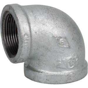 B&K MUELLER Malleable Iron Pipe 90 &deg; Reducing Elbow: 1-1/2 x 1-1/4" Fitting 510-176HC