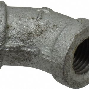 B&K MUELLER Malleable Iron Pipe 45 &deg; Elbow: 1/4" Fitting 510-201HC