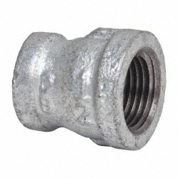 B&K MUELLER Malleable Iron Pipe Reducing Coupling: 1/2 x 3/8" Fitting 511-332HN