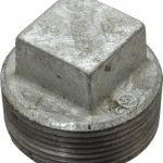 B&K MUELLER Malleable Iron Pipe Square Plug: 1-1/2" Fitting 511-807HN