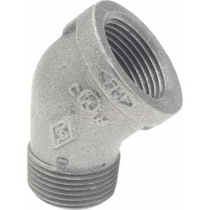 B&K MUELLER Black 45 &deg; Street Elbow: 1", Threaded 520-505HN