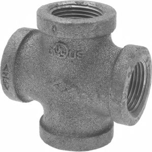 VALUE COLLECTION Black Cross: 3/4", Malleable Iron B-CRS07