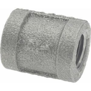 VALUE COLLECTION Black Coupling: 1/4", Malleable Iron B-CPL02