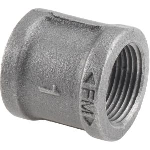 VALUE COLLECTION Black Coupling: 1", Malleable Iron B-CPL10