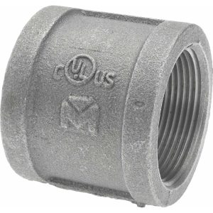 B&K MUELLER Black Coupling: 1-1/2", Threaded 521-207HN