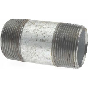 B&K MUELLER Galvanized Pipe Nipple: 1-1/2", 3-1/2" Long, Schedule 40, Steel 567-035HC