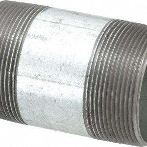 B&K MUELLER Galvanized Pipe Nipple: 2", 3-1/2" Long, Schedule 40, Steel 568-035HC