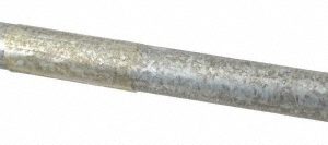 B&K MUELLER Galvanized Pipe Nipple: 1/2", 12" Long, Schedule 40, Steel 563-120HN