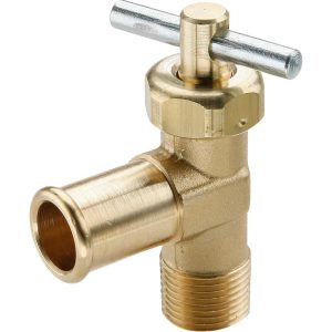 PARKER Hose I.D. x MNPTF with Pin Handle End Connection Brass Truck Valve V404PH-10-6