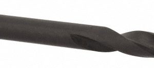 HERTEL Threaded Shank Drill Bit: #10, 135 &deg; Point, 1/4-28 Shank, Cobalt 953CO10LS-209