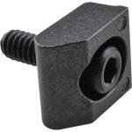 MITEE-BITE 1/4-20 Screw Thread, 3/4" Wide x 0.15" High, Smooth Steel Standard Style Screw Mount Toe Clamp 26060