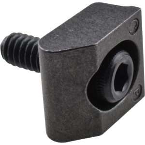 MITEE-BITE 1/4-20 Screw Thread, 3/4" Wide x 0.15" High, Smooth Steel Standard Style Screw Mount Toe Clamp 26060