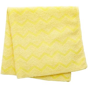 RUBBERMAID HYGEN Microfiber Cloth, Multi-Purpose Rag/Towel, 16 x 16 inch, Yellow FGQ61000YL00