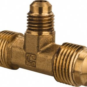 PARKER Brass Flared Tube Union: 3/8 x 3/8 x 1/4" Tube OD, 45 &deg; Flared Angle 144F-6-6-4