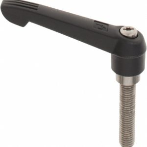 KIPP Threaded Stud Adjustable Clamping Handle: 1/2-13 Thread, 1" Hub Dia, Fiberglass with Stainless Steel Components K0270.4A51X60