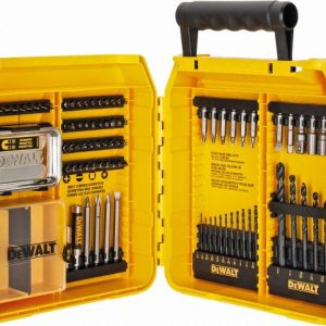 DEWALT Drill Bit Set: Jobber Length Drill Bits, 80 Pc, 0.0625" to 0.375" Drill Bit Size, 135 &deg;, High Speed Steel DWAMF1280