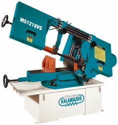 CLAUSING 10 x 16" Semi-Automatic Horizontal Bandsaw: 12" Max Cutting Dia, Variable-Speed Pulley Drive MS1218VS