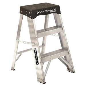 LOUISVILLE 2-Step Aluminum Step Ladder: Type IA, 2' High AS3002
