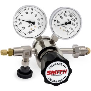 SMITH/MILLER 580 CGA Inlet Connection, 15 Max psi, Argon, Nitrogen & Helium Welding Regulator 220-4109