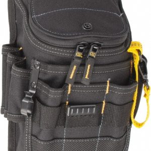CLC Zippered Pouch: 11 Pockets, Polyester, Black 1524