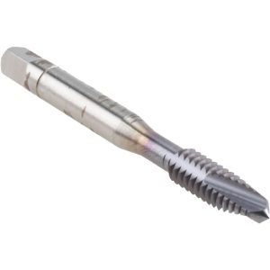 ACCUPRO Spiral Point Tap: 1/4-20 UNC, 3 Flutes, Plug Chamfer, 2B Class of Fit, High-Speed Steel-PM, TiCN Coated 30085-00C