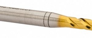 ACCUPRO Spiral Flute Tap: #10-24, UNC, 3 Flute, Modified Bottoming Chamfer, 2B/3B Class of Fit, Powdered Metal, TiN Finish 40063-01T